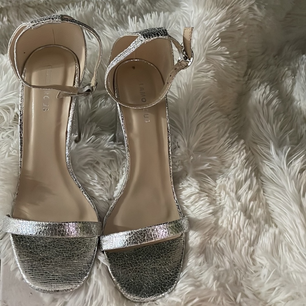 Silver block heels - Picture 3 of 4